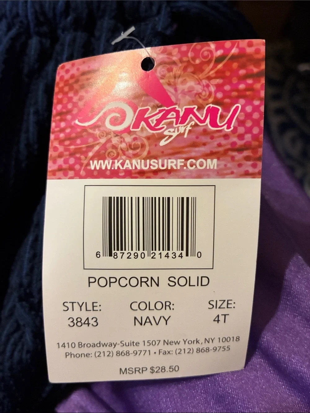 NWT Kanu Surf Girls Jasmine Beach Sport Halter One Piece Swimsuit 4T